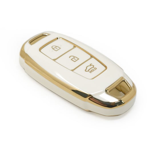 New-Aftermarket-Nano-High-Quality-Cover-For-Hyundai-Remote-Key-3-Buttons-White-Color---Emirates-Keys
