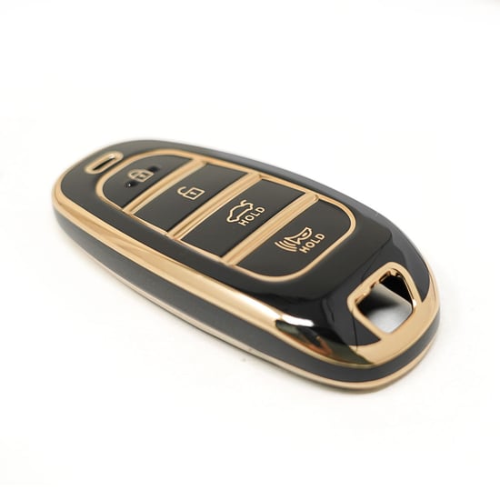 New-Aftermarket-Nano-High-Quality-Cover-For-Hyundai-Sonata-Remote-Key-3+1-Buttons-Black-Color---Emirates-Keys