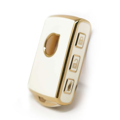 New-Aftermarket-Nano--High-Quality-Cover-For-Volvo-S90-Smart-Remote-Key-White-Color---Emirates-Keys