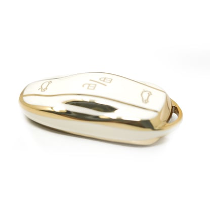 New-Aftermarket-Nano-High-Quality-Cover-For-Tesla-Remote-Key-3-Buttons-White-Color---Emirates-Keys
