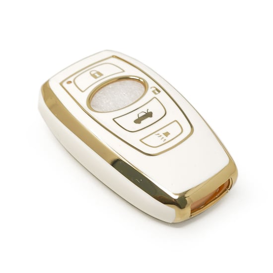 New-Aftermarket-Nano-High-Quality-Cover-For-Subaru-Remote-Key-3+1-Buttons-White-Color---Emirates-Keys