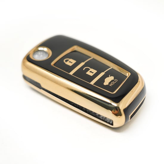 New-Aftermarket-Nano-High-Quality-Cover-For-Nissan-Flip-Remote-Key-3-Buttons-Black-Color---Emirates-Keys