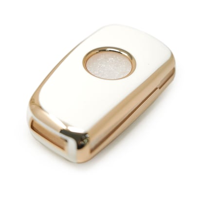 New-Aftermarket-Nano-High-Quality-Cover-For-Nissan-Flip-Remote-Key-2-Buttons-White-Color---Emirates-Keys
