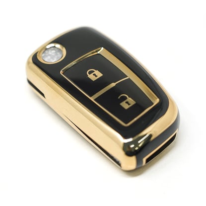 New-Aftermarket-Nano--High-Quality-Cover-For-Nissan-Flip-Remote-Key-2-Buttons-Black-Color---Emirates-Keys