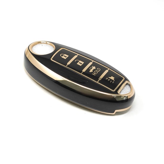 New-Aftermarket-Nano-High-Quality-Cover-For-Nissan-Remote-Key-3+1-Buttons-Black-Color---Emirates-Keys