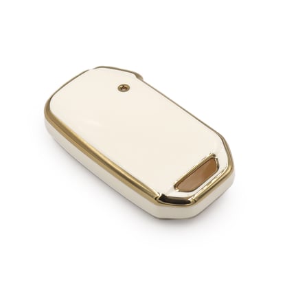 New-Aftermarket-Nano-High-Quality-Cover-For-KIA-2018-2022-Remote-Key-4-Buttons-White-Color---Emirates-Keys
