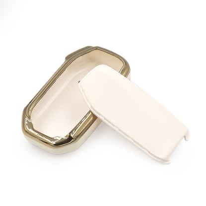 New-Aftermarket-Nano-High-Quality-Cover-For-KIA-2018-2022-Remote-Key-4-Buttons-White-Color---Emirates-Keys