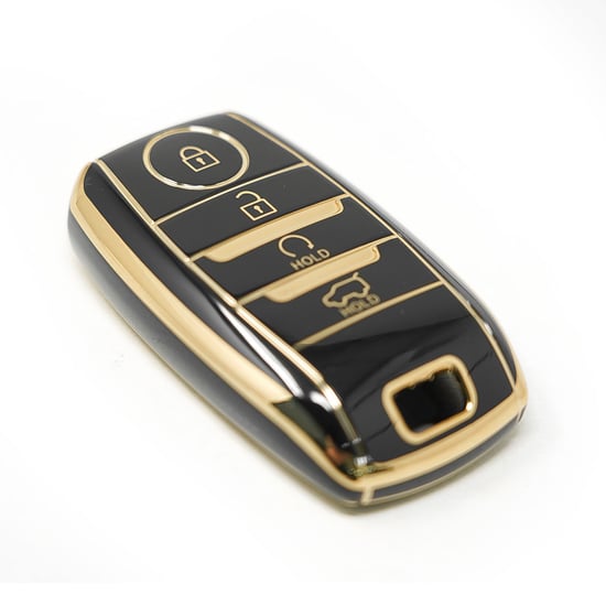 New-Aftermarket-Nano-High-Quality-Cover-For-KIA-Remote-Key-4-Buttons-Auto-Start-SUV-black-Color---Emirates-Keys