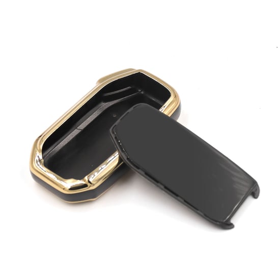 New-Aftermarket-Nano-High-Quality-Cover-For-KIA-2018-2022-Remote-Key-4-Buttons-Black-Color---Emirates-Keys