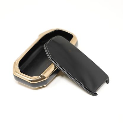 New-Aftermarket-Nano-High-Quality-Cover-For-KIA-2018-2022-Remote-Key-4+1-Buttons-Black-Color---Emirates-Keys