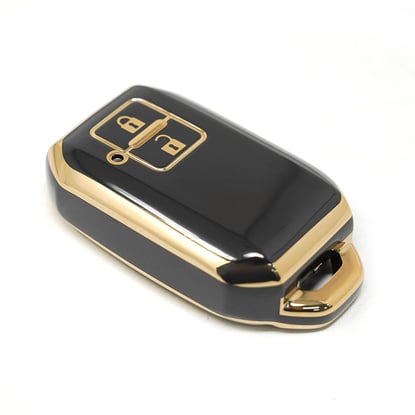 New-Aftermarket-Nano-High-Quality-Cover-For-Suzuki-Baleno-Ertiga-Remote-Key-2-Buttons-Black-Color---Emirates-Keys