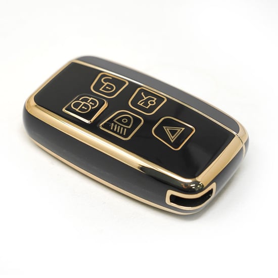 New-Aftermarket-Nano-High-Quality-Cover-For-Range-Rover-Remote-Key-5-Buttons-Black-Color---Emirates-Keys