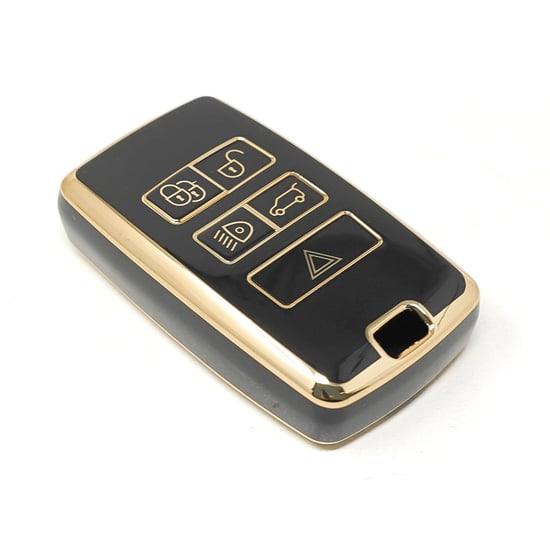 New-Aftermarket-Nano-High-Quality-Cover-For-Land-Rover-Remote-Key-5-Buttons-Black-Color---Emirates-Keys