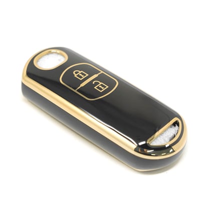 New-Aftermarket-Nano-High-Quality-Cover-For-Mazda-Remote-Key-2-Buttons-Black-Color---Emirates-Keys
