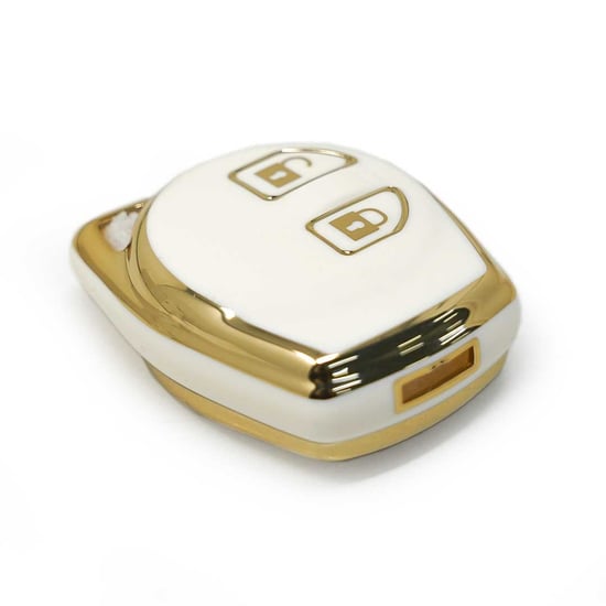 New-Aftermarket-Nano-High-Quality-Cover-For-Suzuki-Remote-Key-2-Buttons-White-Color---Emirates-Keys