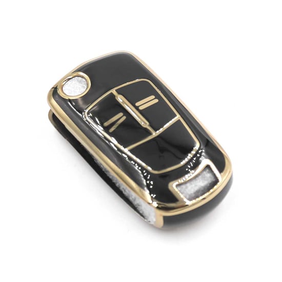 New-Aftermarket-Nano-High-Quality-Cover-For-Opel-Flip-Remote-Key-2-Buttons-Black-Color---Emirates-Keys