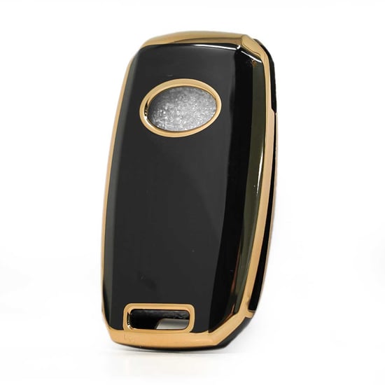 New-Aftermarket-Nano-High-Quality-Cover-For-KIA-Flip-Remote-Key-3+1-Buttons-Black-Color---Emirates-Keys