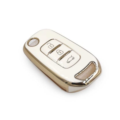 New-Aftermarket-Nano-High-Quality-Cover-For-Renault-Dacia-Remote-Key-3-Buttons-White-Color---Emirates-Keys