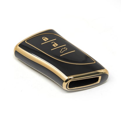 New-Aftermarket-Nano-High-Quality-Cover-For-New-Lexus-Remote-Key-3-Buttons-Black-Color---Emirates-Keys