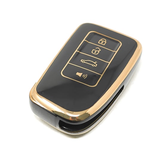 New-Aftermarket-Nano-High-Quality-Cover-For-Lexus-Remote-Key-3+1--Buttons-Black-Color---Emirates-Keys