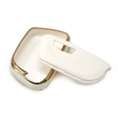 New-Aftermarket-Nano-High-Quality-Cover-For-Cadillac-CTS-Remote-Key-4+1-Buttons-White-Color---Emirates-Keys