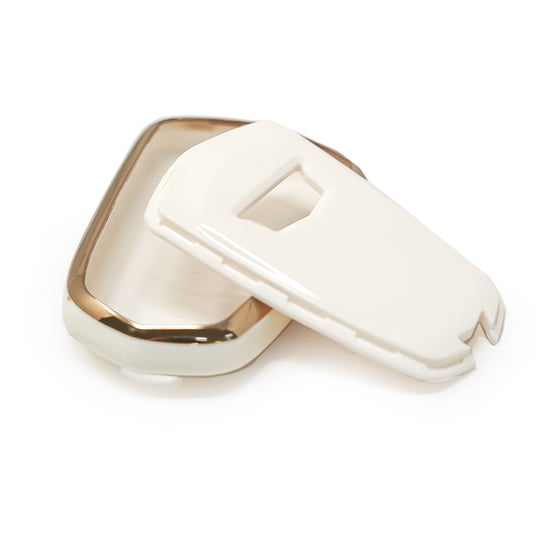 New-Aftermarket-Nano-High-Quality-Cover-For-Cadillac-Remote-Key-4+1-Buttons-White-Color---Emirates-Keys