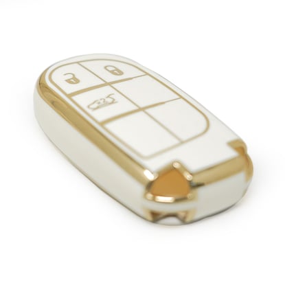 New-Aftermarket-Nano-High-Quality-Cover-For-Jeep-Remote-Key-3-Buttons-White-Color---Emirates-Keys