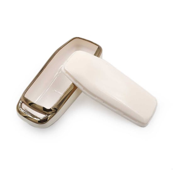 New-Aftermarket-Nano-High-Quality-Cover-For-Ford-Edge-Remote-Key-3-Buttons-White-Color---Emirates-Keys