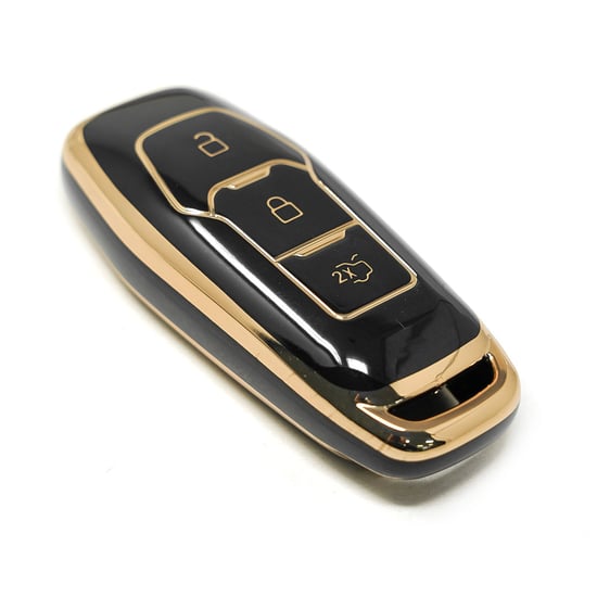 New-Aftermarket-Nano-High-Quality-Cover-For-Ford-Edge-Remote-Key-3-Buttons-Black-Color---Emirates-Keys