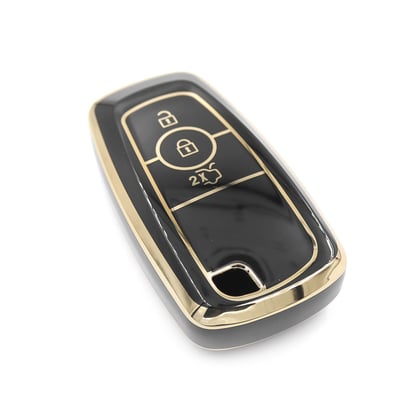 New-Aftermarket-Nano-High-Quality-Cover-For-Ford-Remote-Key-3-Buttons-Black-Color---Emirates-Keys