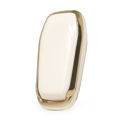 New-Aftermarket-Nano-High-Quality-Cover-For-Ford-Explorer-Remote-Key-4+1-Buttons-White-Color---Emirates-Keys
