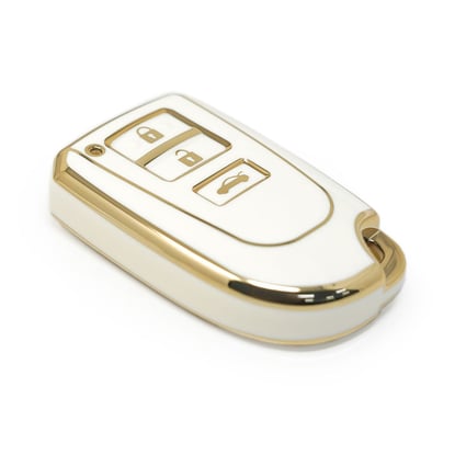 New-Aftermarket-Nano-High-Quality-Cover-For-Toyota-Vios-Yaris-Remote-Key-3-Buttons-White-Color---Emirates-Keys