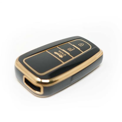 New-Aftermarket-Nano-High-Quality-Cover-For-Toyota-Prius-C-RH-Prado-Remote-Key-3-Buttons-Black-Color---Emirates-Keys