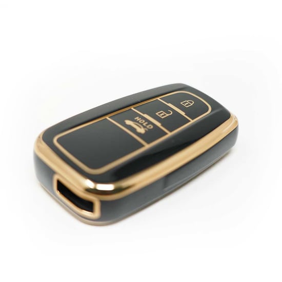 New-Aftermarket-Nano-High-Quality-Cover-For-Toyota-Prius-C-RH-Prado-Remote-Key-3-Buttons-Black-Color---Emirates-Keys