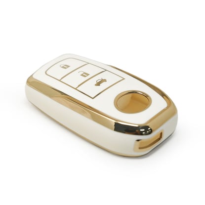 New-Aftermarket-Nano-High-Quality-Cover-For-Toyota-Remote-Key-3-Buttons-White-Color---Emirates-Keys