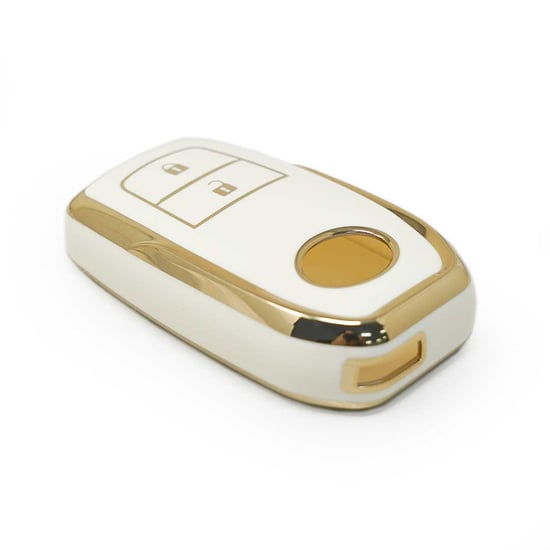 New-Aftermarket-Nano-High-Quality-Cover-For-Toyota-Remote-Key-2-Buttons-White-Color---Emirates-Keys