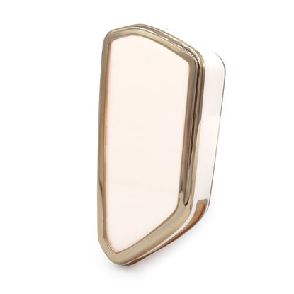 New-Aftermarket-Nano-High-Quality-Cover-For-New-Volkswagen-VW-Flip-Remote-Key-3-Buttons-White-Color---Emirates-Keys