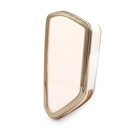 New-Aftermarket-Nano-High-Quality-Cover-For-New-Volkswagen-VW-Flip-Remote-Key-3-Buttons-White-Color---Emirates-Keys