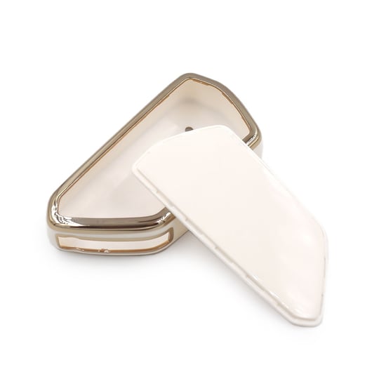 New-Aftermarket-Nano-High-Quality-Cover-For-New-Volkswagen-VW-Flip-Remote-Key-3-Buttons-White-Color---Emirates-Keys