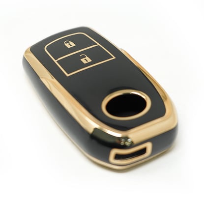 New-Aftermarket-Nano-High-Quality-Cover-For-Toyota-Remote-Key-2-Buttons-Black-Color---Emirates-Keys
