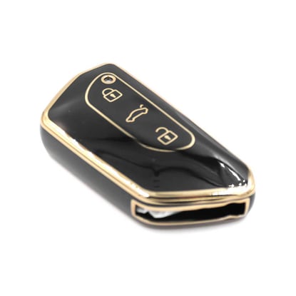 New-Aftermarket-Nano-High-Quality-Cover-For-New-Volkswagen-VW-Flip-Remote-Key-3-Buttons-Black-Color---Emirates-Keys