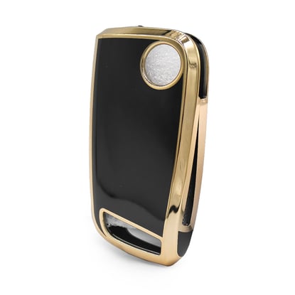 Nano--Cover-For-Volkswagen-MQB-Flip-Remote-Key-3-Button-Black---MK3