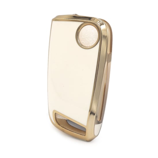 New-Aftermarket-Nano-High-Quality-Cover-For-Volkswagen-VW-MQB-Flip-Remote-Key-3-Buttons-White-Color---Emirates-Keys