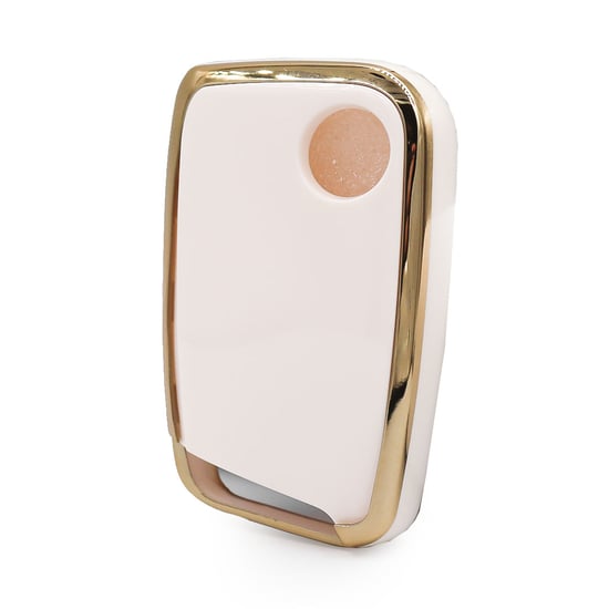 New-Aftermarket-Nano-High-Quality-Cover-For-Volkswagen-VW-Touran-Remote-Key-3-Buttons-White-Color---Emirates-Keys