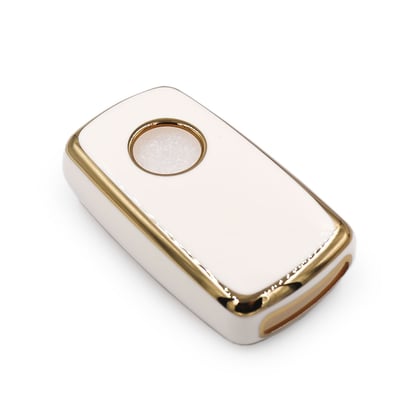 New-Aftermarket-Nano-High-Quality-Cover-For-Volkswagen-VW-Flip-Remote-Key-3-Buttons-White-Color---Emirates-Keys