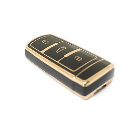 New-Aftermarket-Nano-High-Quality-Cover-For-Volkswagen-VW-Passat-Remote-Key-3-Buttons-Black-Color---Emirates-Keys