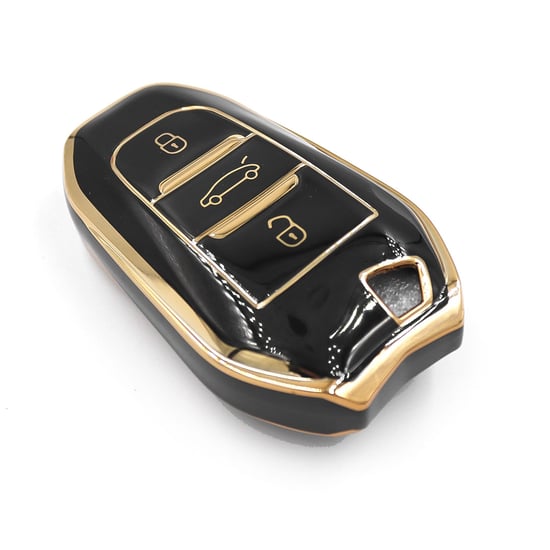 New-Aftermarket-Nano-High-Quality-Cover-For-Peugeot-Citroen-DS-Remote-Key-3-Buttons-Black-Color---Emirates-Keys