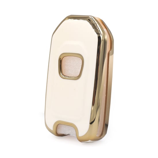 New-Aftermarket-Nano-High-Quality-Cover-For-Honda-Flip-Remote-Key-2-Buttons-White-Color---Emirates-Keys