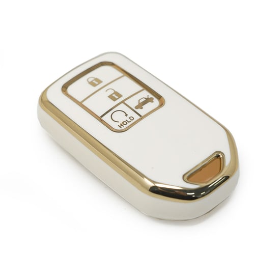 New-Aftermarket-Nano-High-Quality-Cover-For-Honda-Remote-Key-4-Buttons-White-Color---Emirates-Keys
