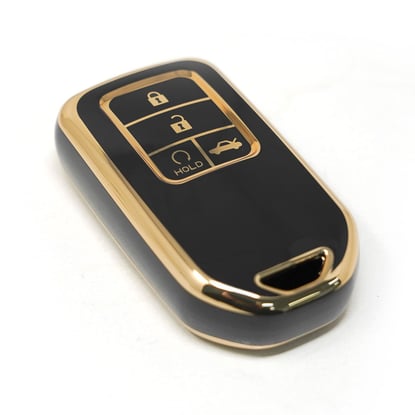 New-Aftermarket-Nano-High-Quality-Cover-For-Honda-Remote-Key-4-Buttons-Black-Color---Emirates-Keys